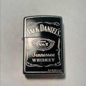 Zippo Jack Daniels Black and Silver Whiskey Lighter